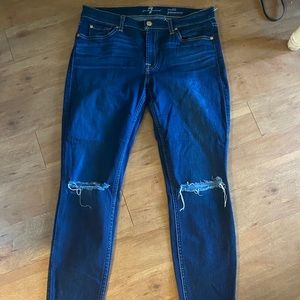 7 For All Mankind Ankle Jeans Sz 12 Like New!